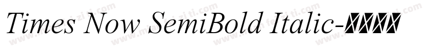 Times Now SemiBold Italic字体转换